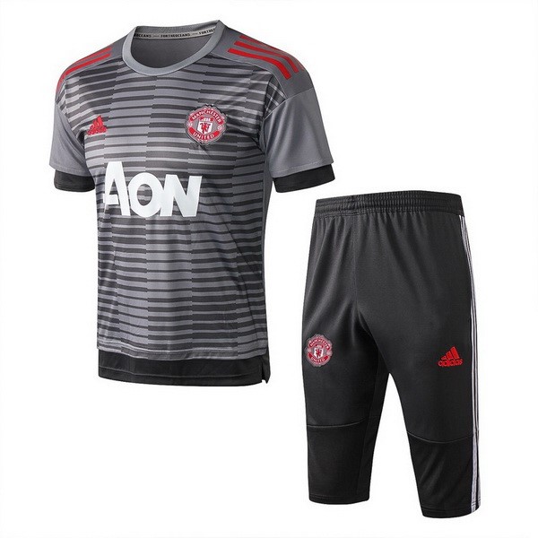 Entrenamiento Manchester United Conjunto Completo 2018-2019 Gris